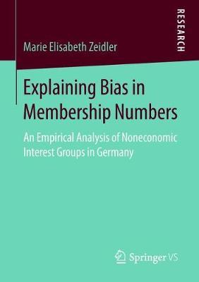 Explaining Bias in Membership Numbers by Marie Elisabeth Zeidler