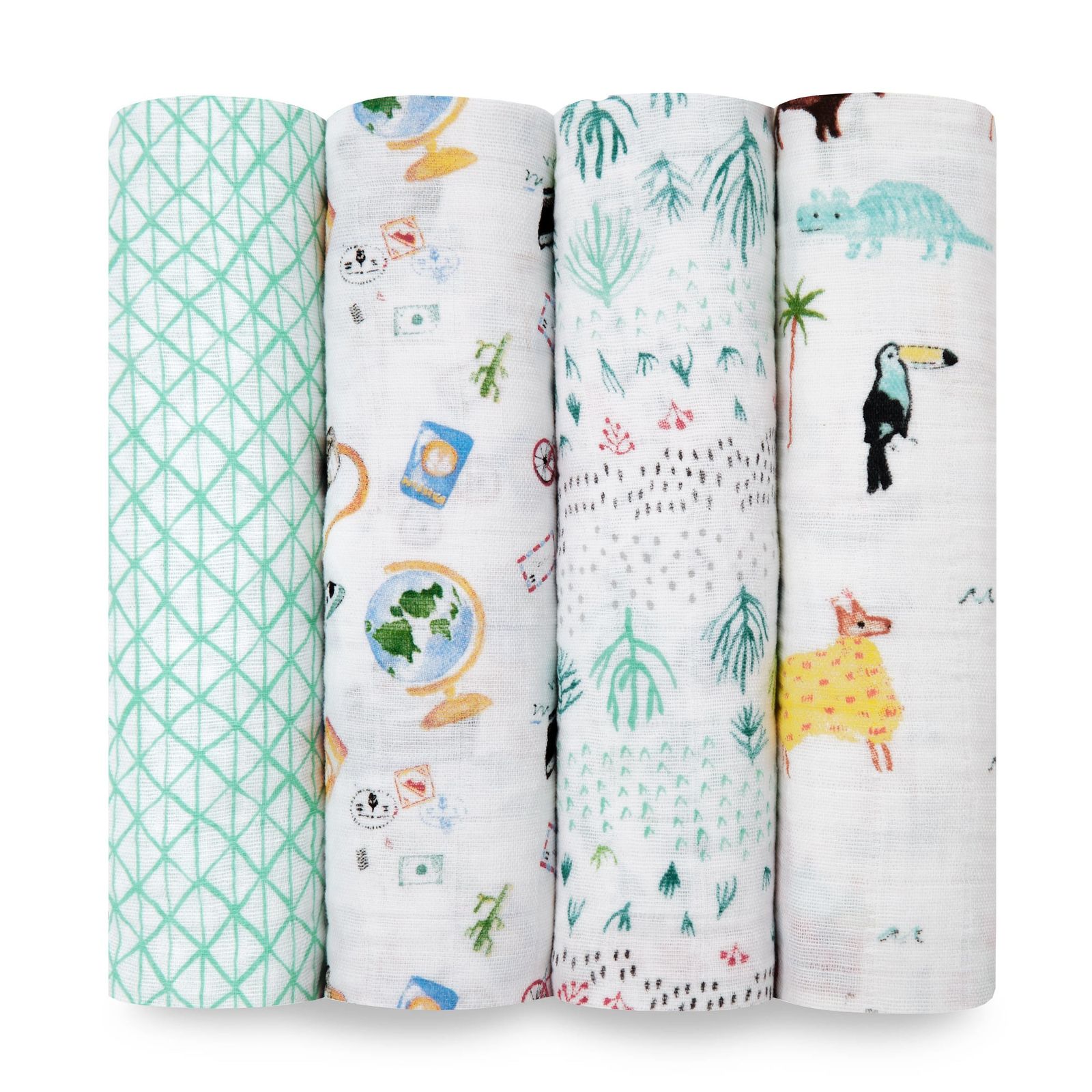 Aden + Anais: Classic Swaddle - Around The World (4 Pack)