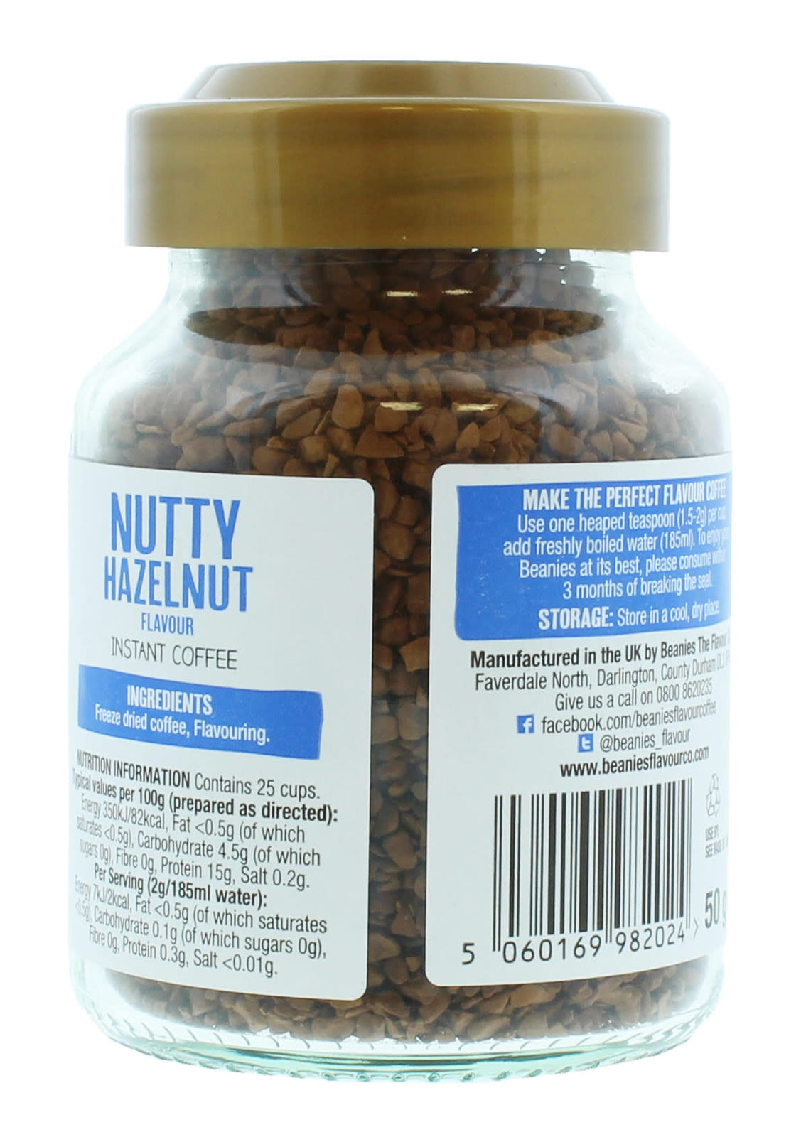 Beanies Coffee Nutty Hazelnut at Mighty Ape NZ
