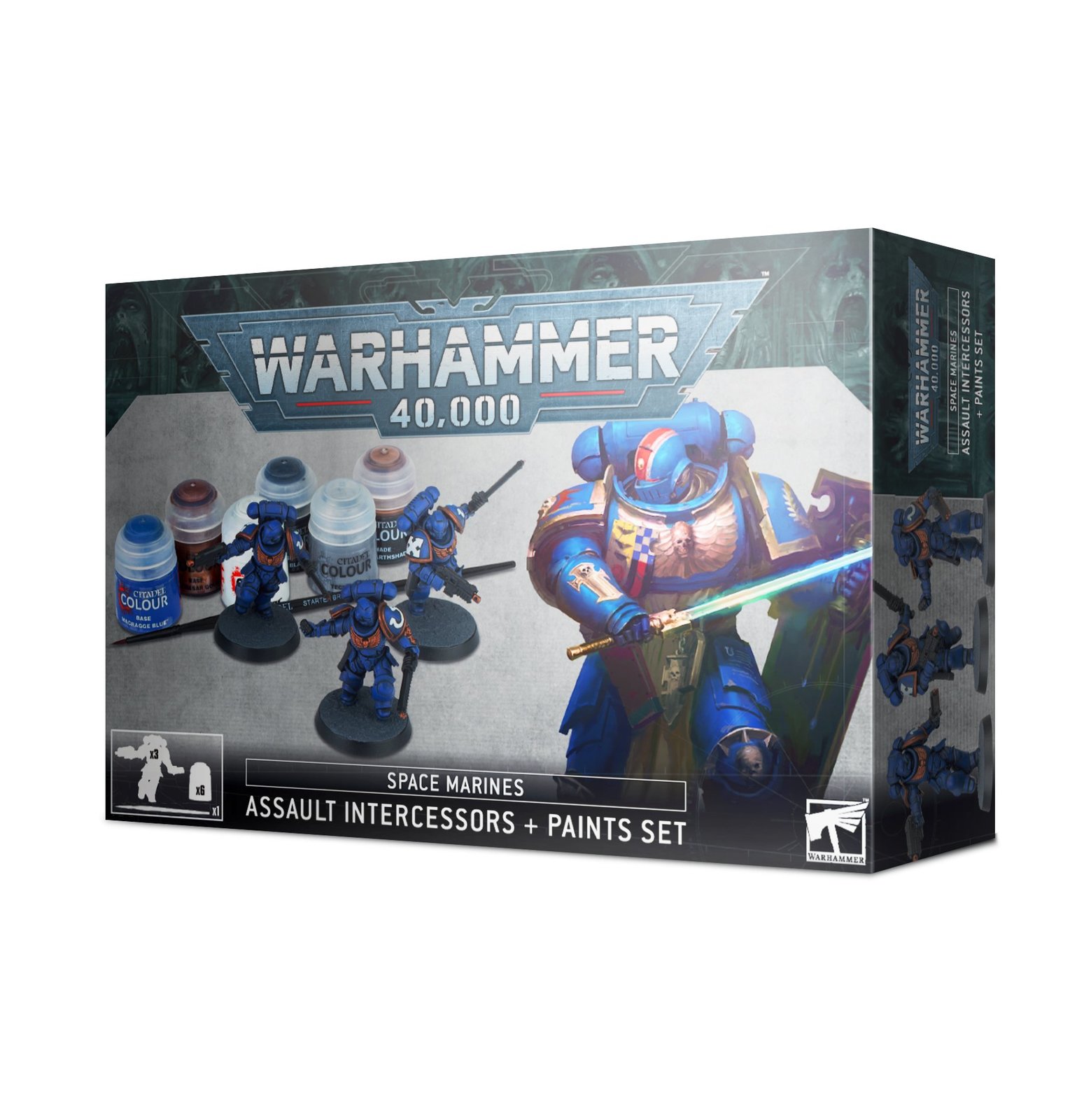 Warhammer 40,000: Assault Intercessors + Paints Set image