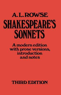 Shakespeare's Sonnets by Alfred Lestie Rowe image