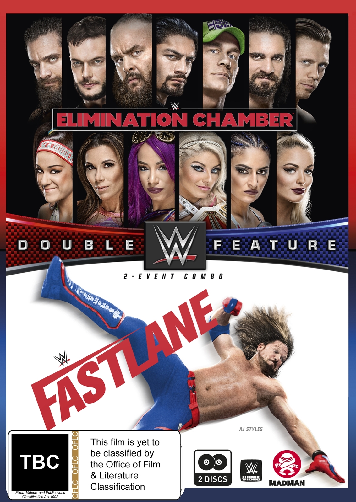WWE: Double Feature - Elimination Chamber 2018/Fast Lane 2018 on DVD image