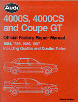 Audi 4000S, 4000CS and Coupe GT Official Factory Repair Manual 1984-1987 by Audi of America image