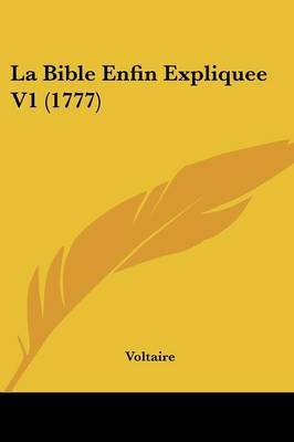 Bible Enfin Expliquee V1 (1777) image