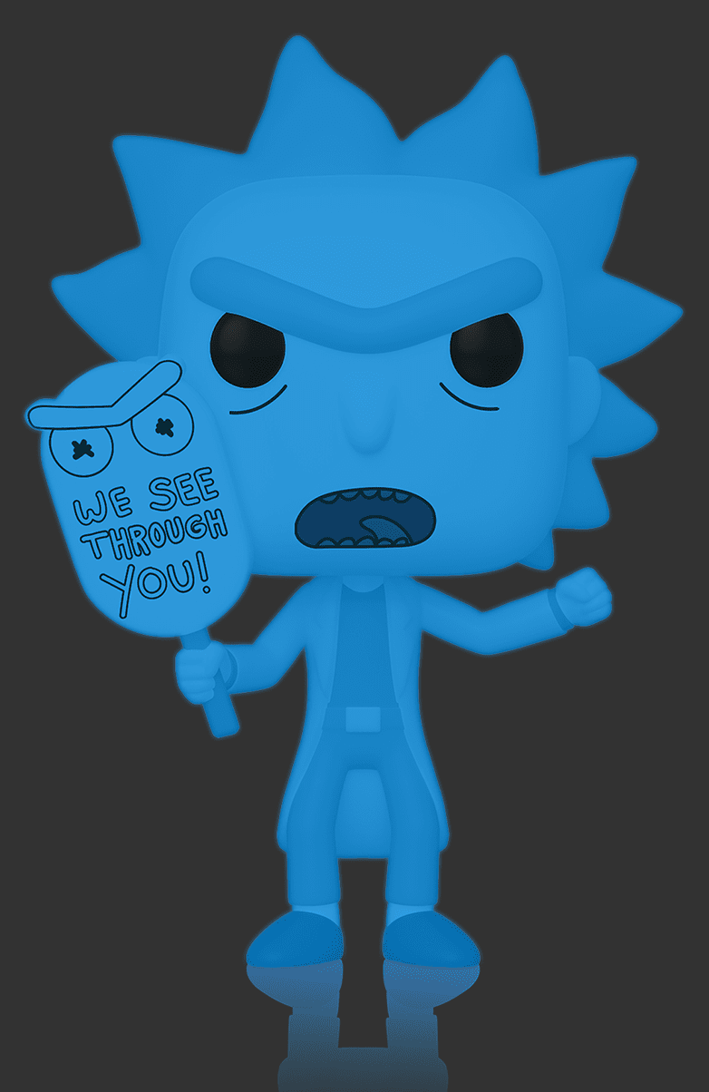 Hologram Rick (Glow) - Pop! Vinyl Figure image