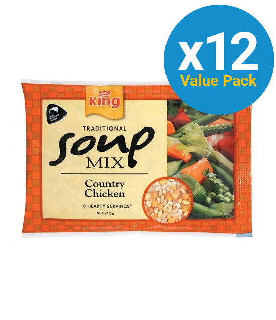 King: Traditional Soup Mix - Country Chicken 210g (12 Pack) image