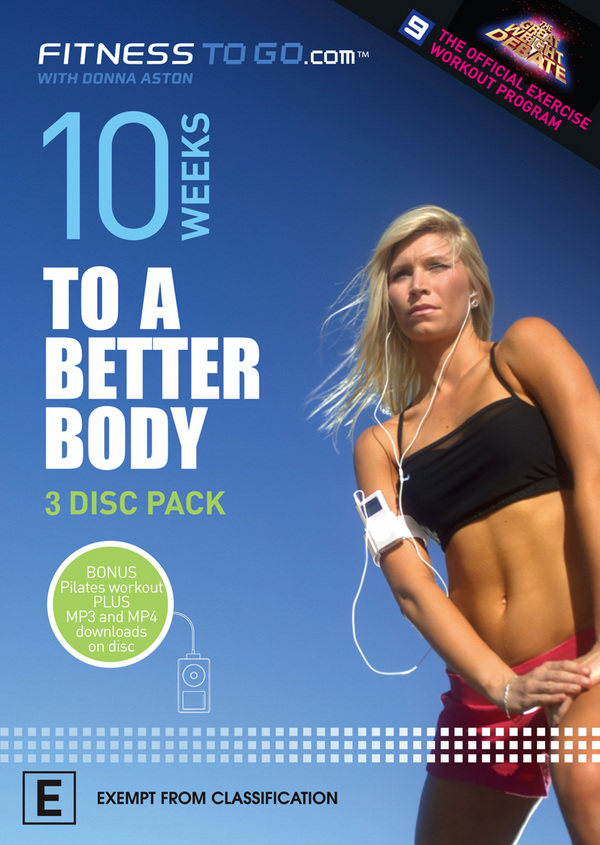Fitness To Go.com With Donna Aston - 10 Weeks To A Better Body (4 Disc Set) on DVD image