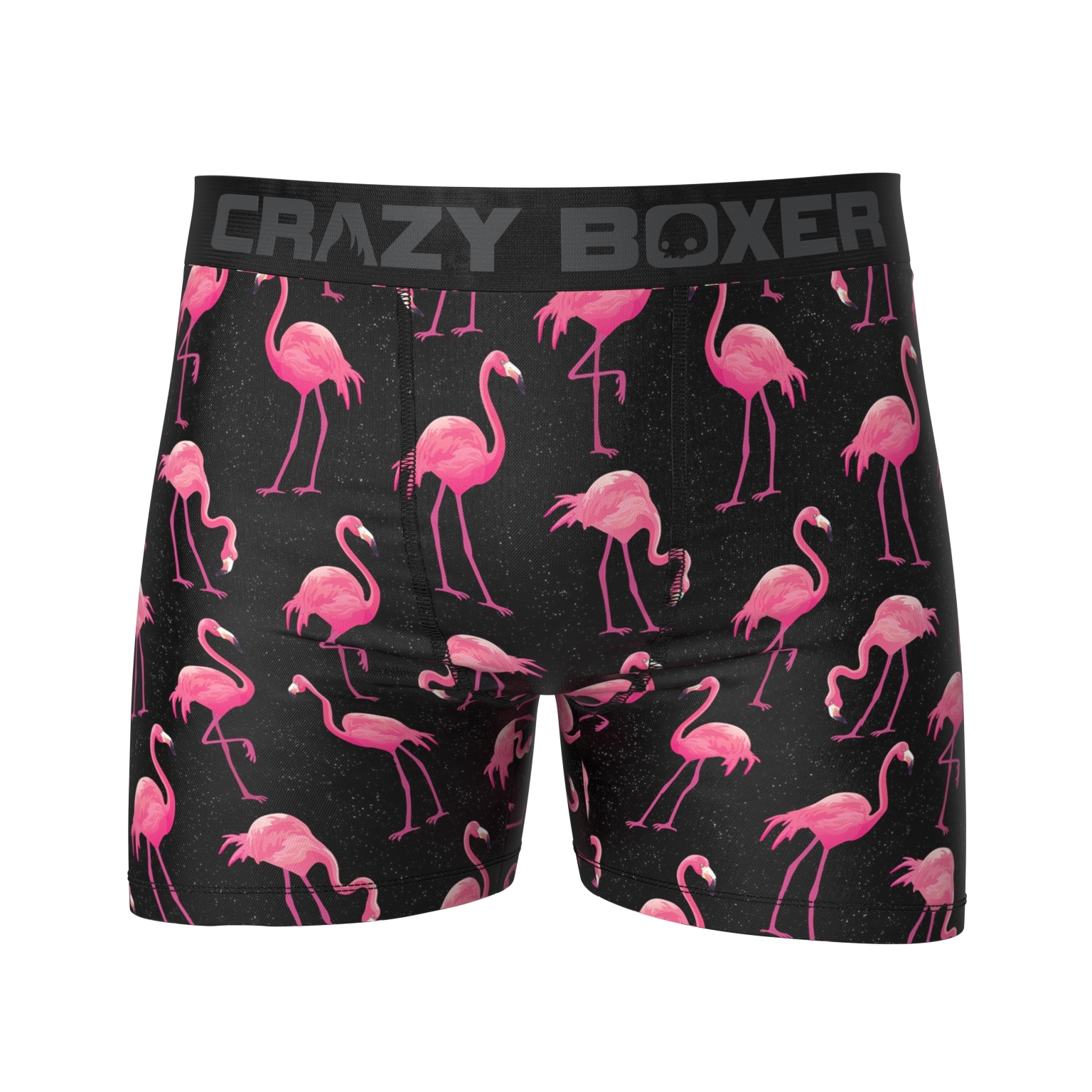 Crazy Boxer Flamingos Noir Boxers Large at Mighty Ape NZ