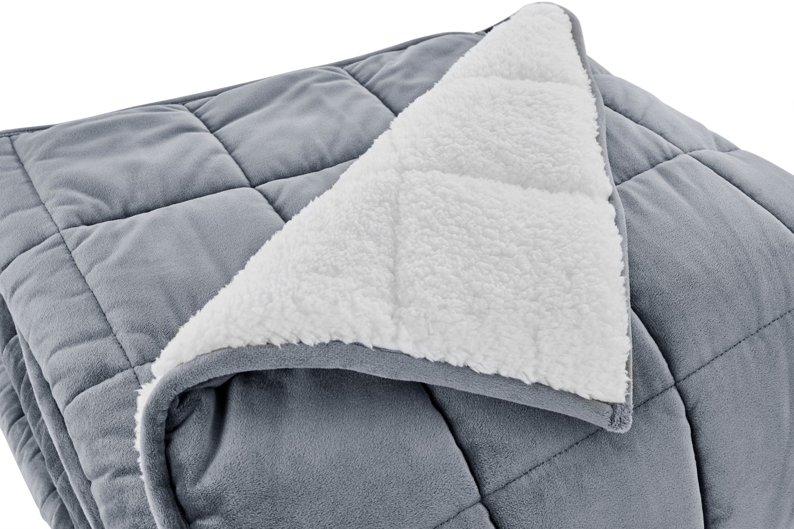 Ovela Weighted Sherpa Blanket (9 KG, Charcoal) at Mighty Ape NZ