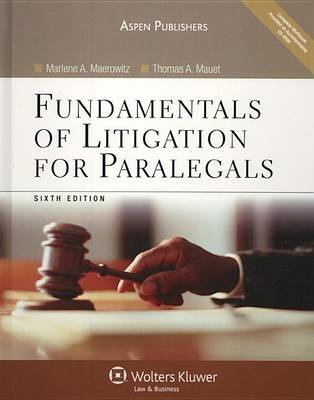 Fundamentals of Litigation for Paralegals by Marlene A Maerowitz image