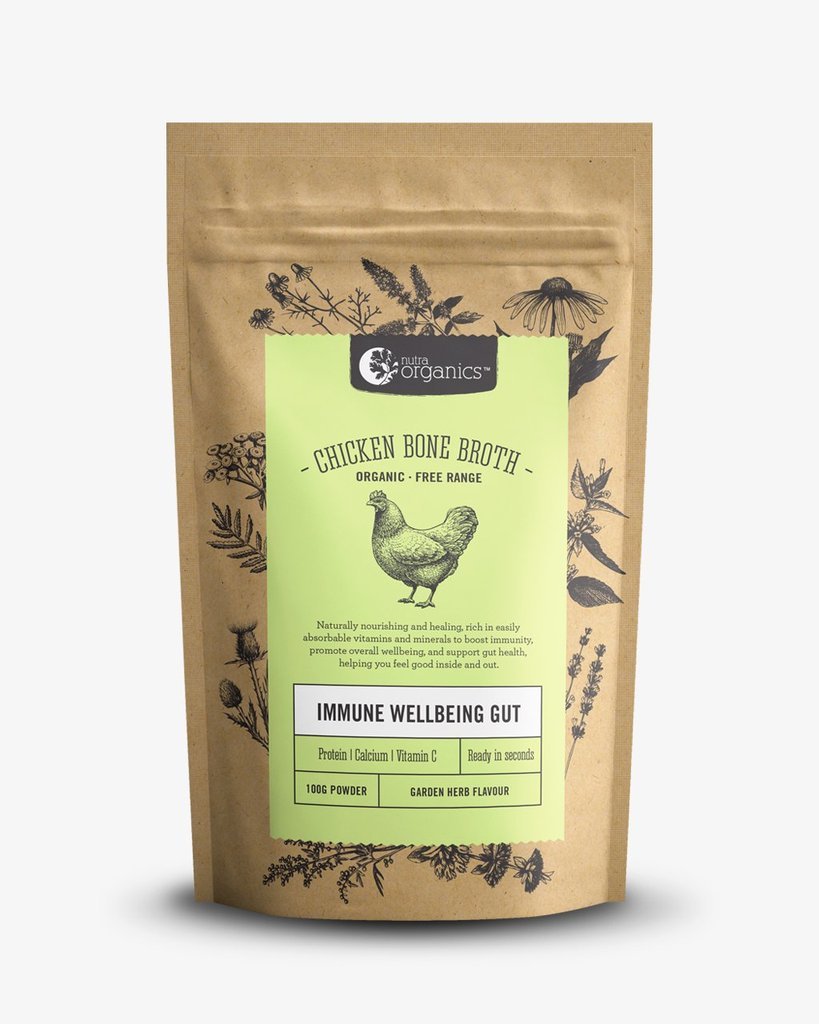 Nutra Organics Chicken Bone Broth - Garden Herb (100g) image