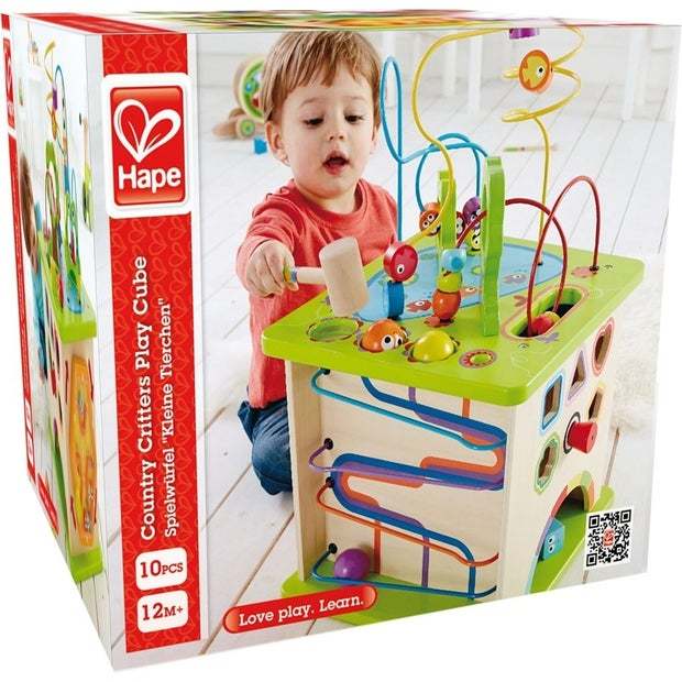 Hape - Country Critters Play Cube