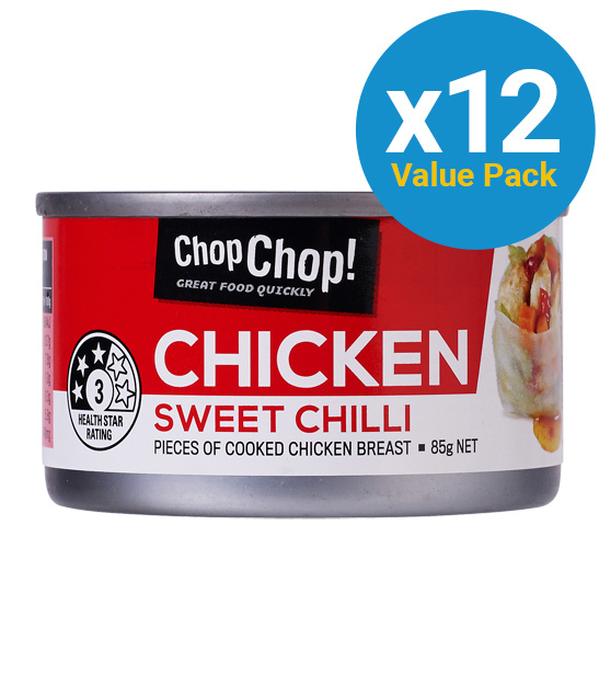 Chop Chop: Chicken Chunks - Sweet Chilli 85g (12 Pack) image