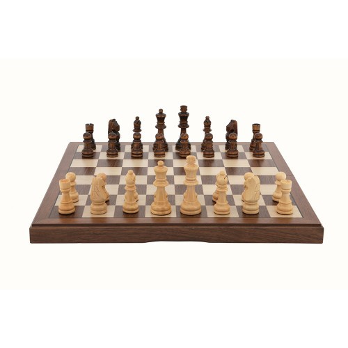 Dal Rossi Walnut Chess Set (38cm) image