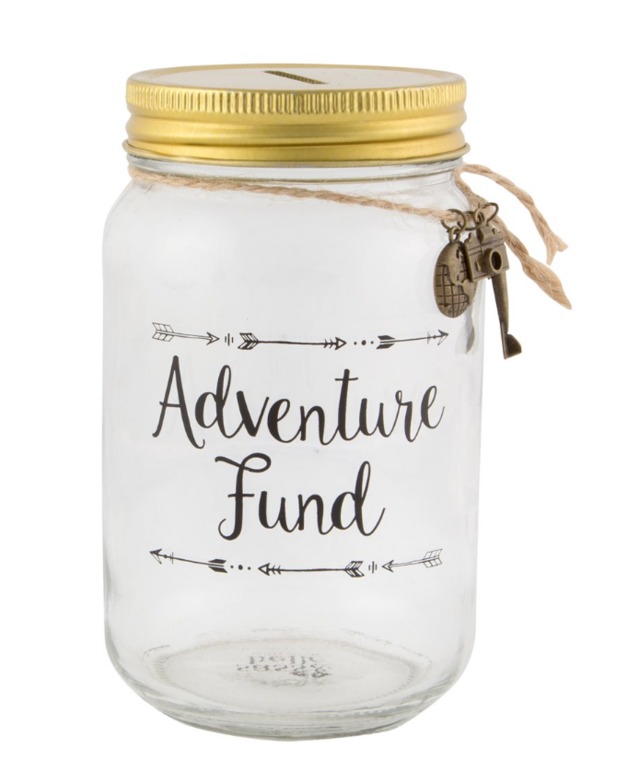 Wanderlust Adventure Fund Jar Money Box