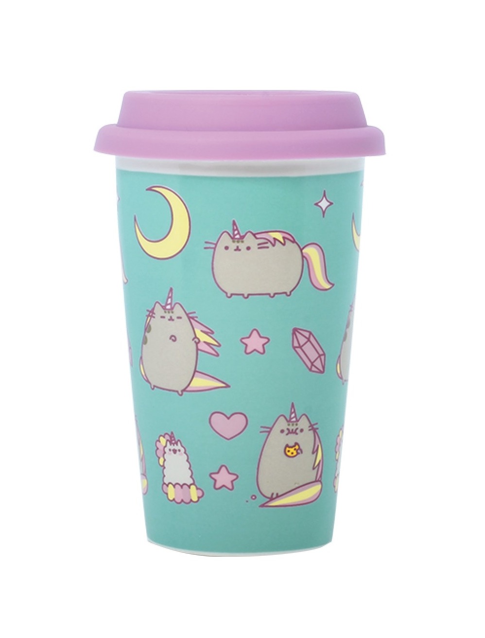 Pusheen: Pusheenicorn Pattern - Ceramic Travel Mug