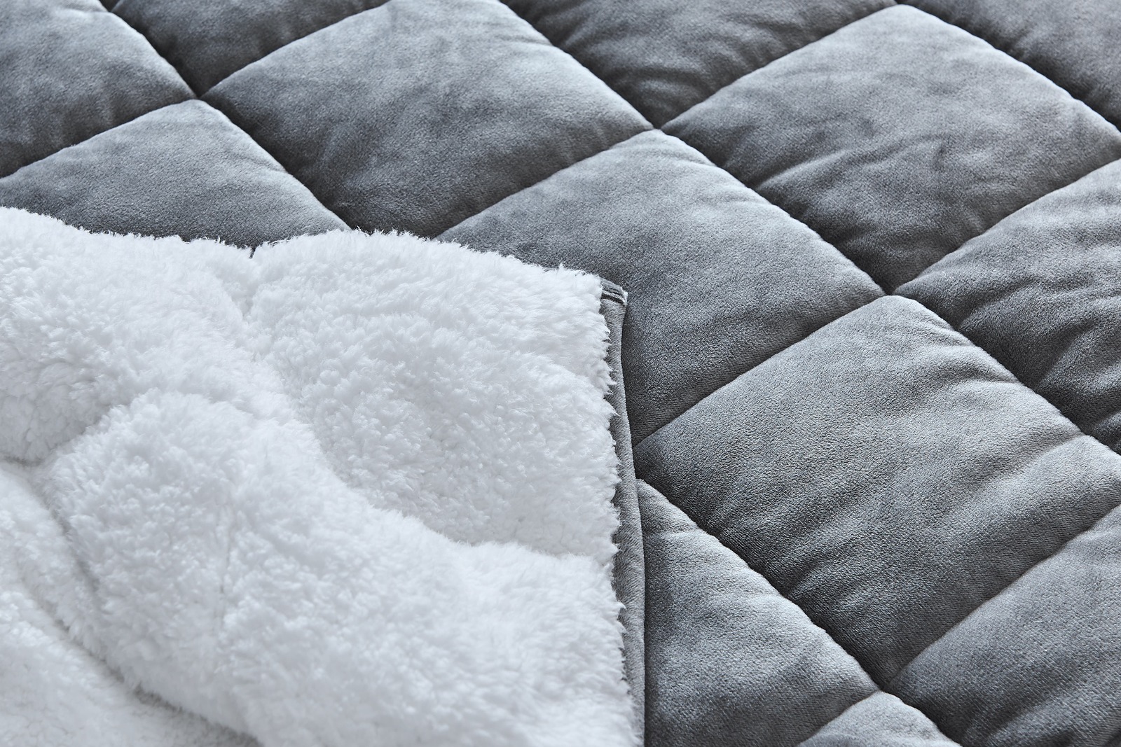 Ovela Weighted Sherpa Blanket (9 KG, Charcoal) at Mighty Ape NZ