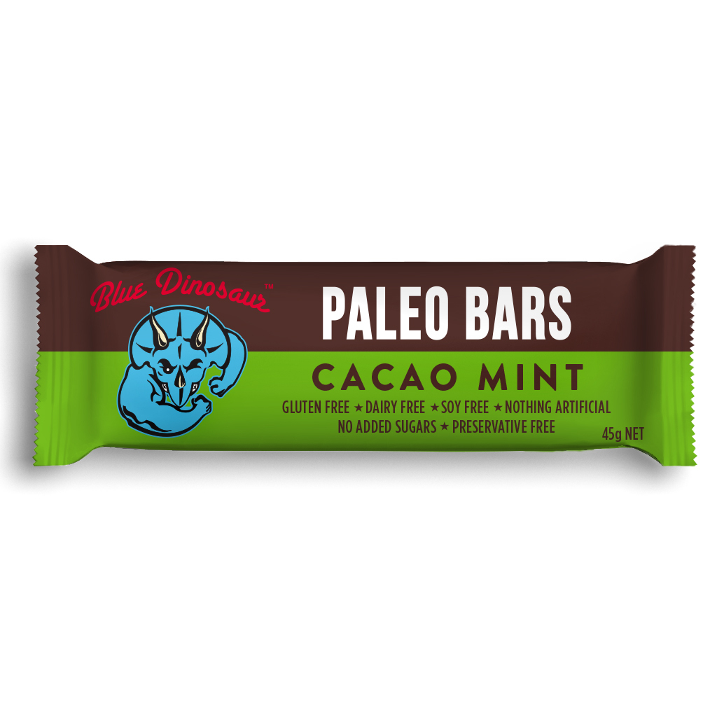 Blue Dinosaur Paleo Bars - Cacao Mint (12 Bars) image