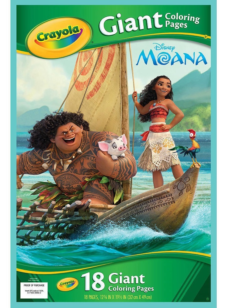 Crayola: Color Giant Coloring Pages - Disney Moana image