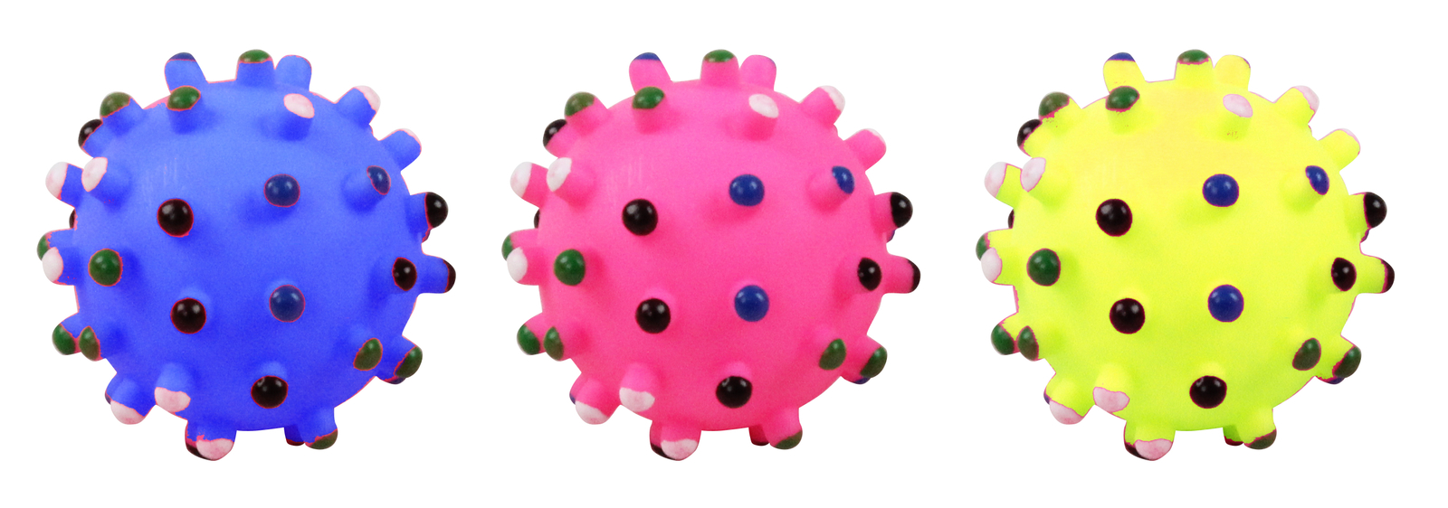 Pawise: Vinyl Spiky Dot Ball - Small image