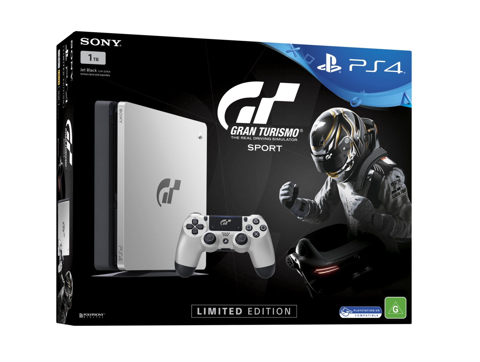 PS4 Slim 1TB Gran Turismo Sport Limited Edition Bundle image