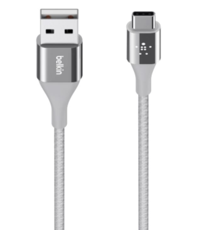 MIXIT↑ DuraTek USB-C to USB-A Cable - Silver image