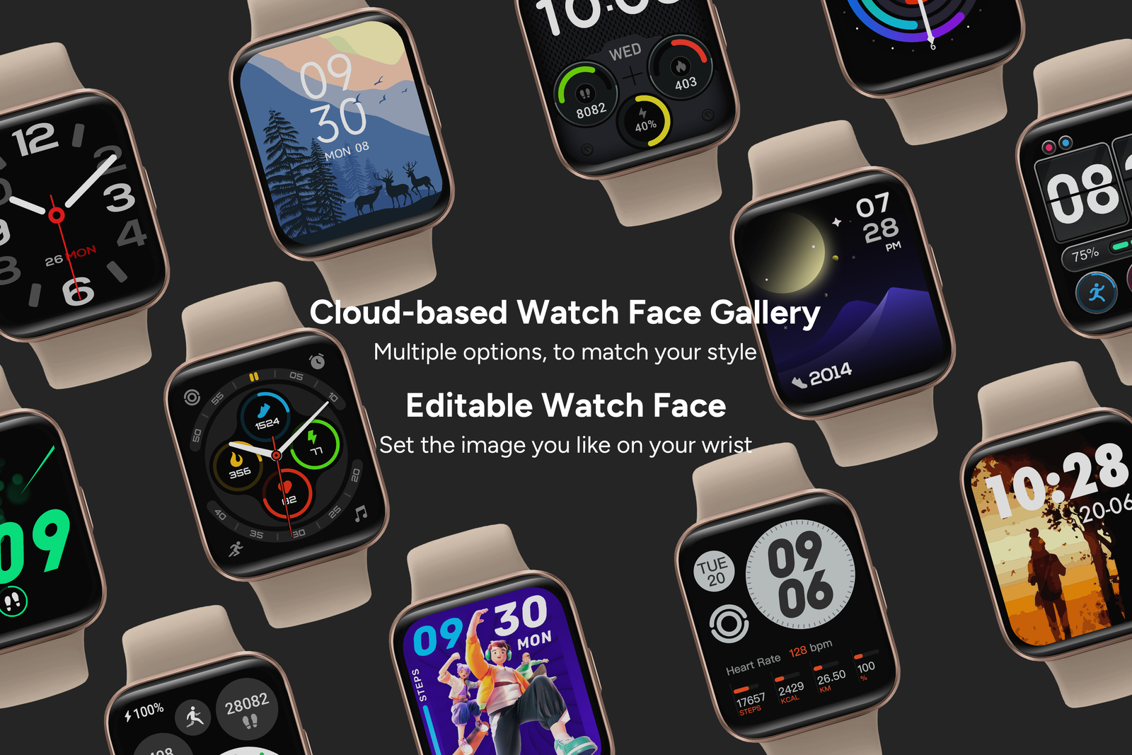 Kogan Active 3 Smart Watch Rose Gold at Mighty Ape NZ