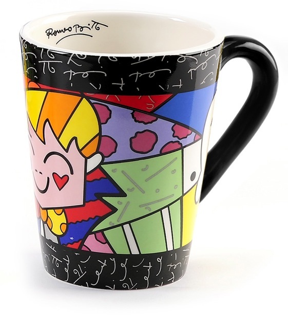 Romero Britto - Ceramic "The Hug" Mug - Assorted