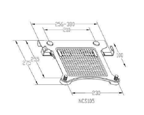 Loctek: NCS105 Laptop Holding Tray - Black image