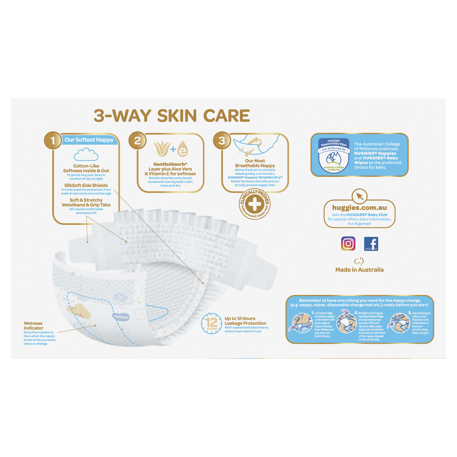 Huggies Ultimate Nappies: Jumbo Pack - Infant Boy 4-8kg (75) image