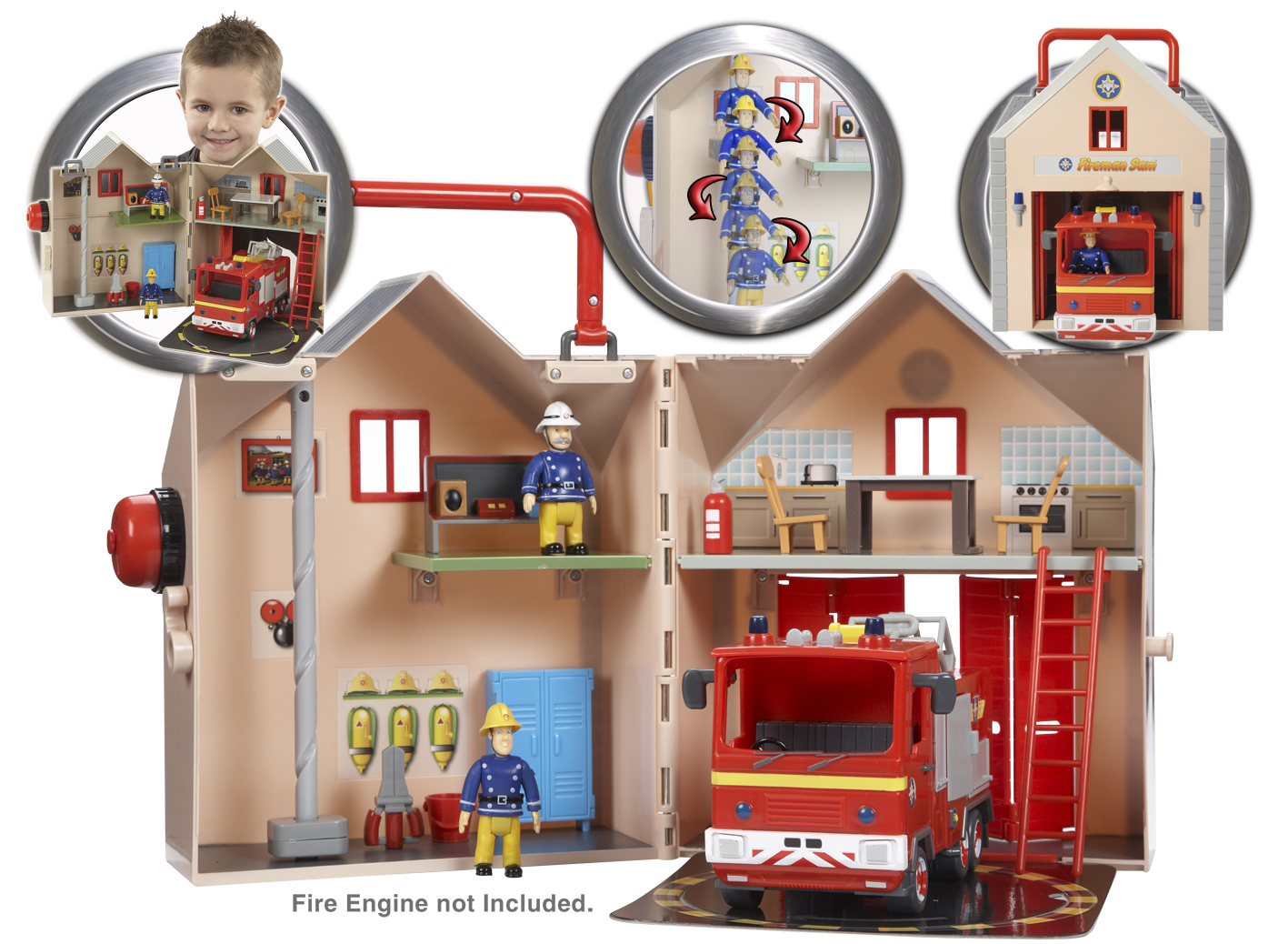Buy Fireman Sam Deluxe Fire Station Playset at Mighty Ape Australia