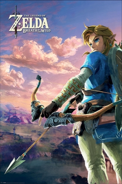 Zelda Breath Of The Wild Maxi Poster - Hyrule Scene (609) image