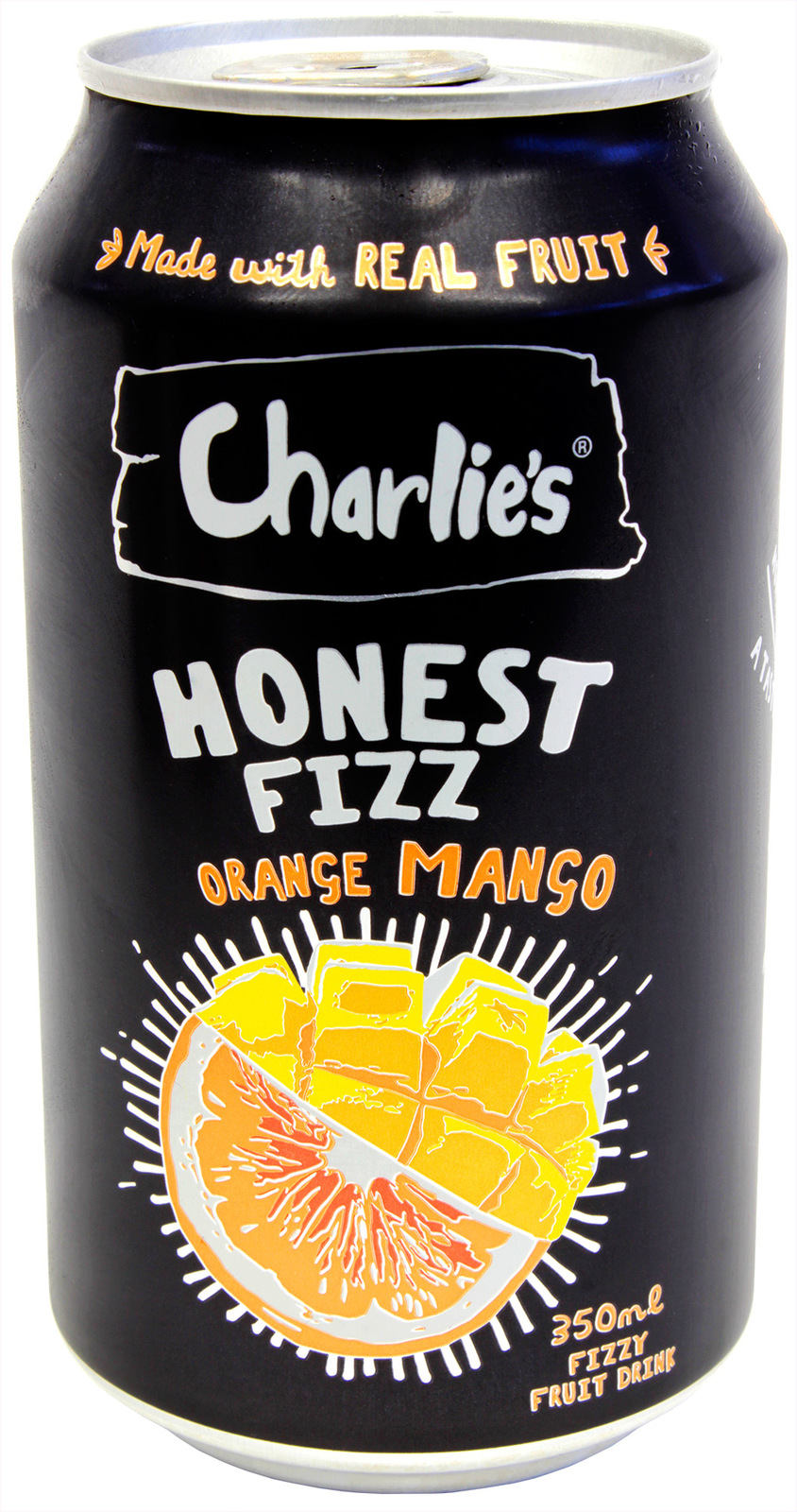 Charlie's Honest Fizz- Orange Mango 320ml (12 Pack) image