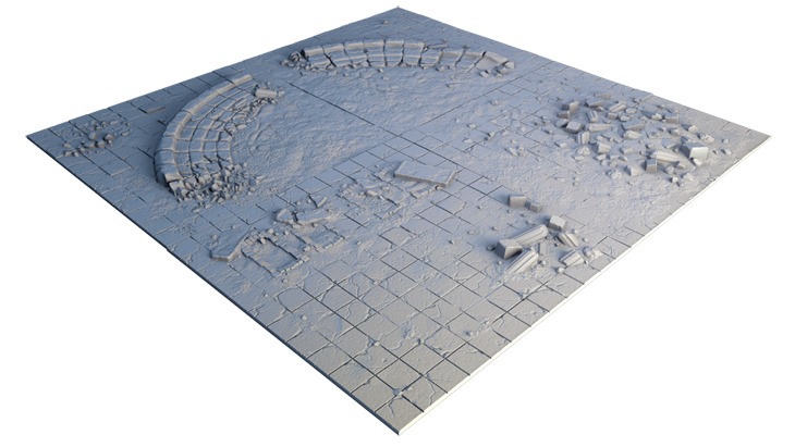 Tablescapes Tiles: Forgotten City (24 tile set) image