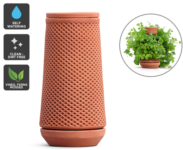 SelfWatering Terracotta Ceramic Planter at Mighty Ape NZ