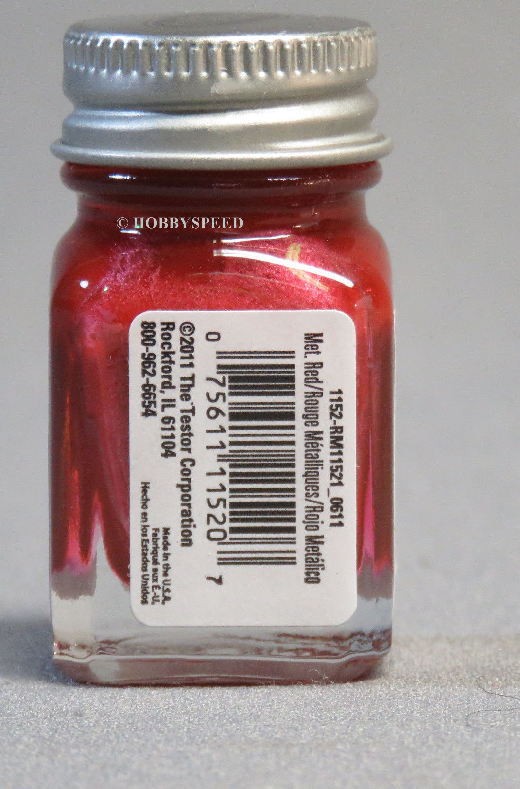 Testors: Metallic Enamel Paint - Red