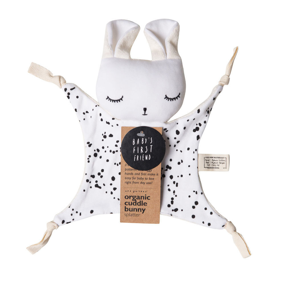 Wee Gallery: Organic Cuddle Bunny - Splatter image