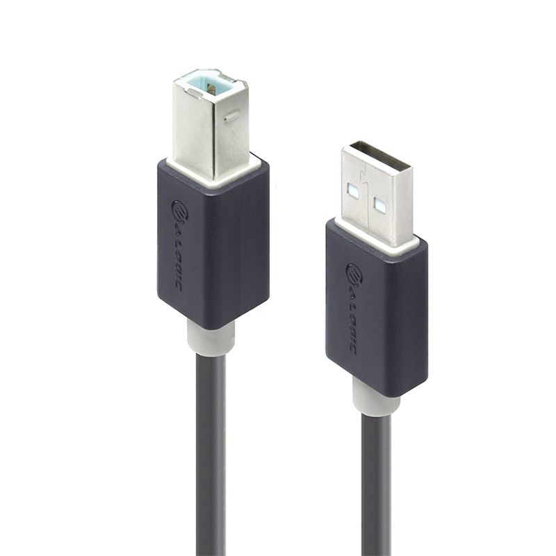 Alogic USB 2.0 Cable Type A Male to Type B Male (5m) at Mighty Ape NZ