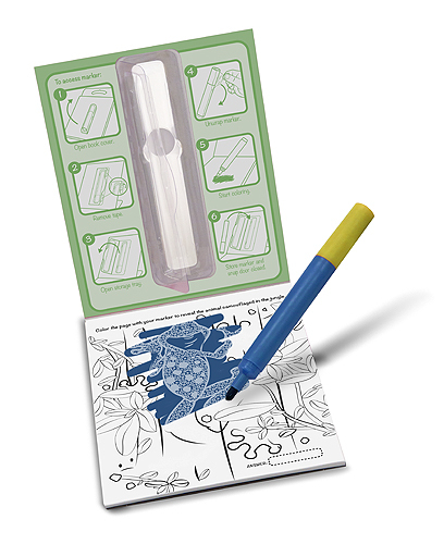 Surprize Ink! Jungle On the Go Travel Activity Book - Melissa & Doug image