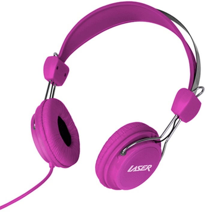 Kids Friendly Stereo Headphones - Pink