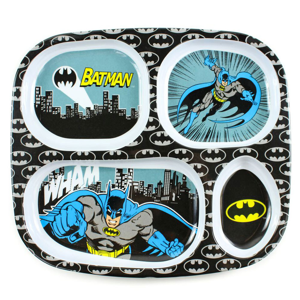 Bumkins: Melamine Divided Plate - Batman image