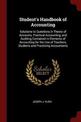 Student's Handbook of Accounting by Joseph J Klein image