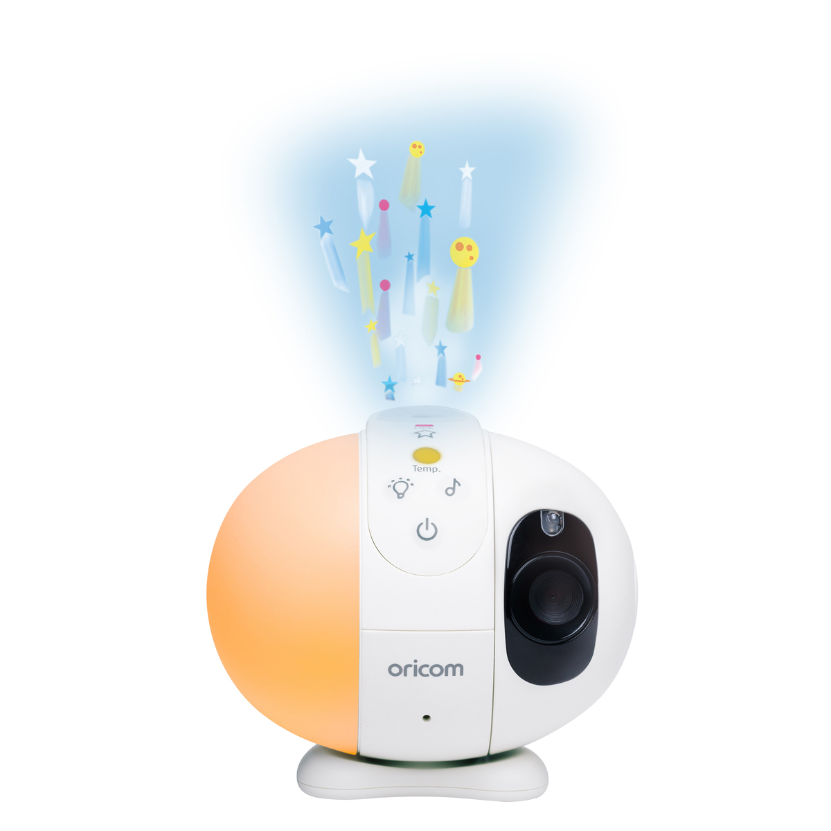 Oricom: Secure870 3.5″ Touchscreen Video Monitor with Starry Lightshow - White image