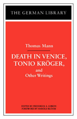 "Tonio Kroger", "Death in Venice" and Other Writings image