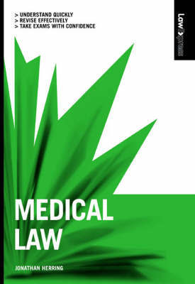 Medical Law on Paperback by Jonathan Herring