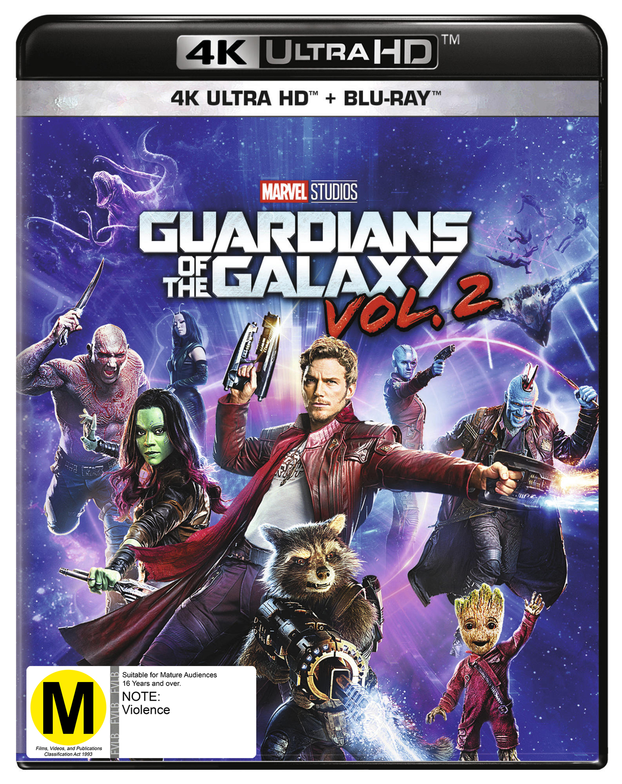 Guardians of the Galaxy Vol. 2 on Blu-ray, UHD Blu-ray