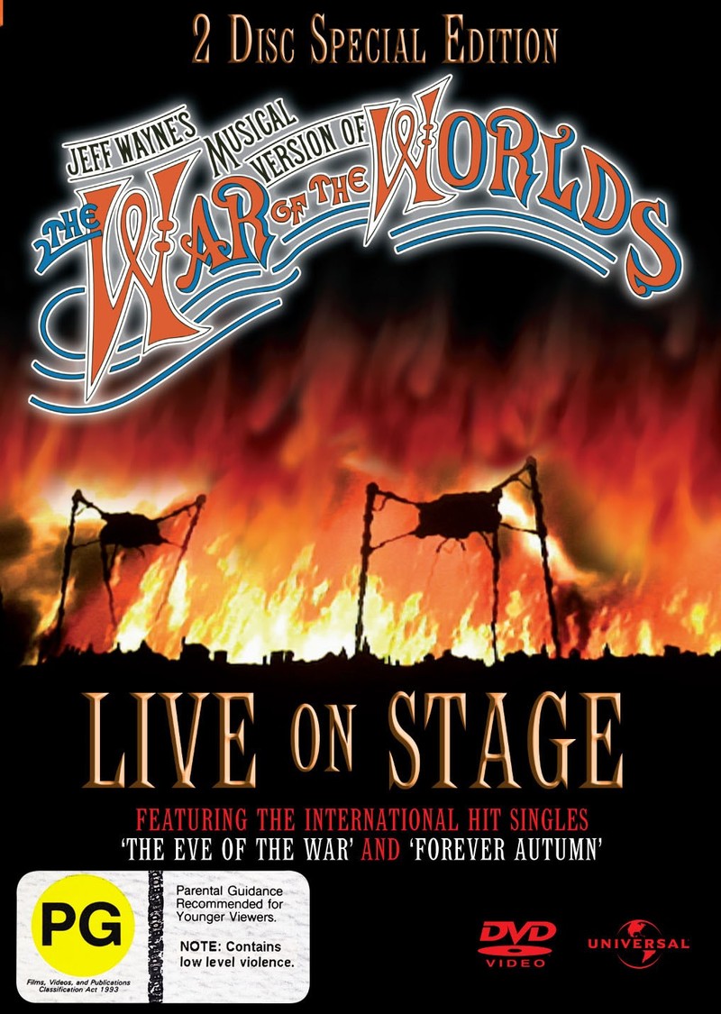 The War Of The Worlds (Jeff Wayne's Musical Version) - Live On Stage!: Special Edition (2 Disc Set) on DVD