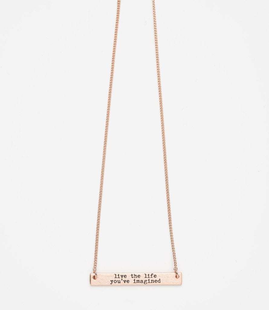 Stilen: Imagine rose gold necklace image