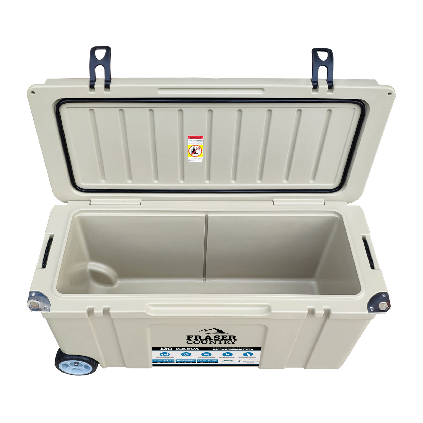 Buy Fraser Country Heavy Duty Ice Box Chilly Bin with Wheels 120L at