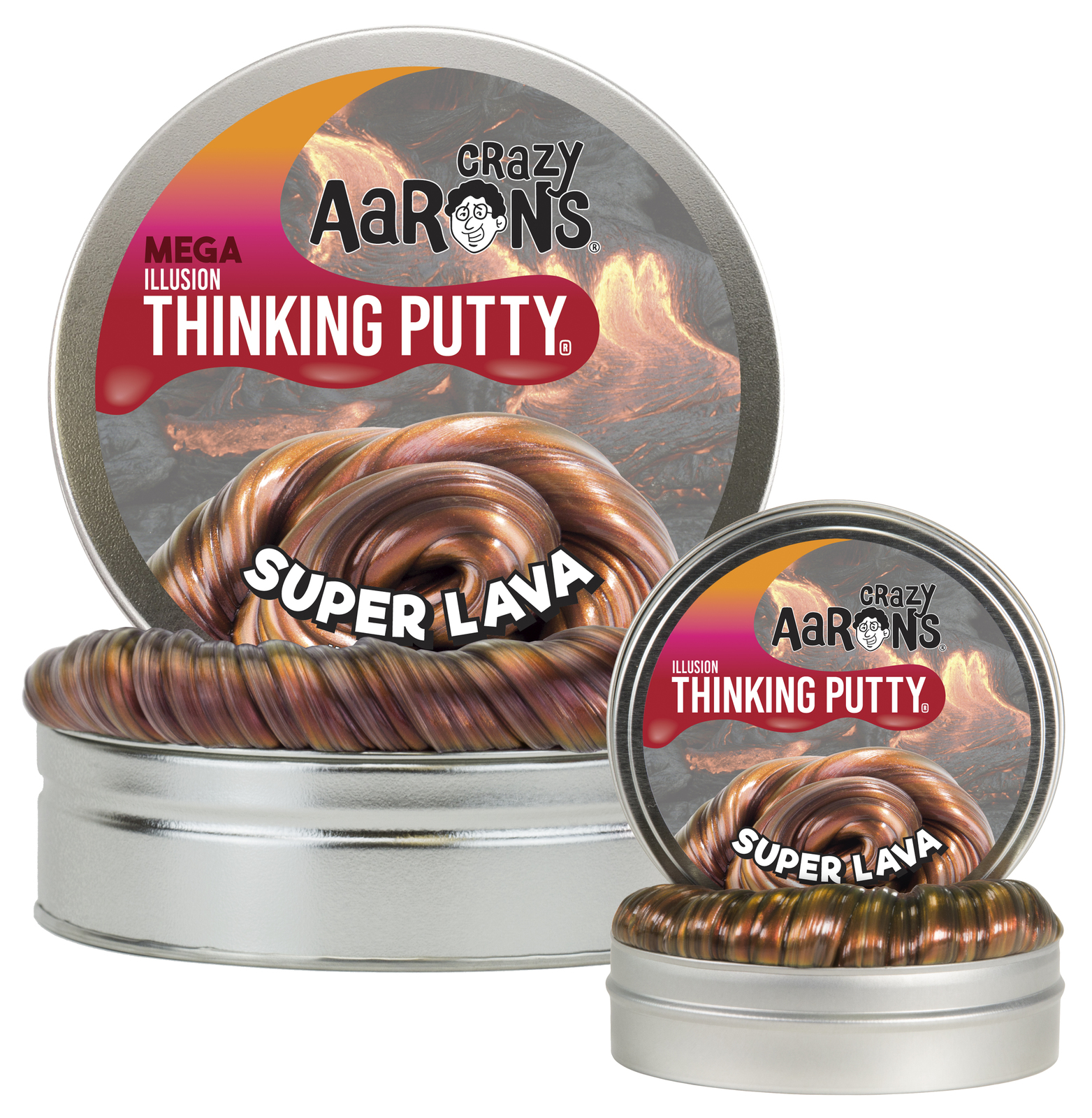 Crazy Aarons: Thinking Putty - Super Lava (Mega Tin) image